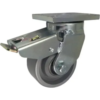 Pojezdové kolečko Litinové kolo 100 mm otočná vidlice s deskou