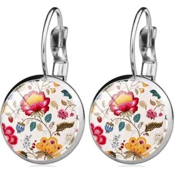 Náušnice Ocelové náušnice vintage flower 3