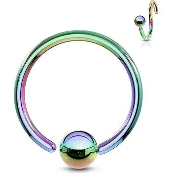 Šperk Šperky4U Piercing - kruh duhový - K1002W-12103