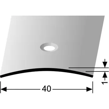 přechodová lišta Nerezová lišta 40 mm, oblá šroubovací/nevrtaná Küberit 454 a 454 U Provedení: leštěná, Délka (cm): 100 211 54 081