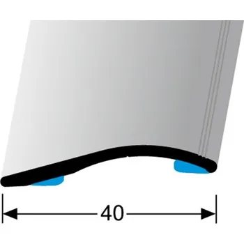 přechodová lišta Přechodová lišta 40 mm, oblá samolepící Küberit 248 SK Provedení: stříbro F4 2152480045