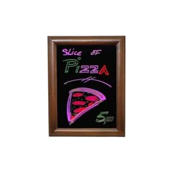 SECURIT LED světelná tabule 40 x 50 cm - tmavě hnědá LB-DB-40