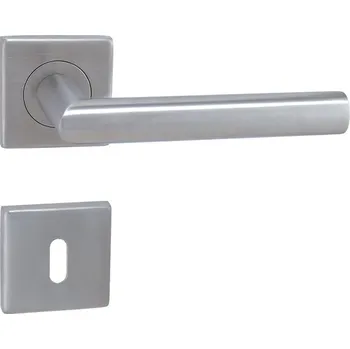 Dveřní kování Rozetová klika M&P kování FAVORIT - HR nerez Provedení: klika/klika na rozetách, Povrch: BN - broušená nerez 8584138299236