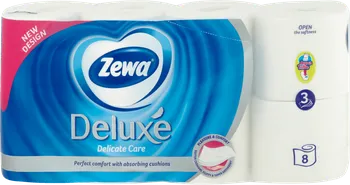 Toaletní papír Zewa Deluxe Delicate Care 3vrstvý 8 rolí