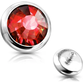 Piercing Šperky4U Náhradní kamínek, závit 1,2 mm, průměr 3 mm - ND005-03R