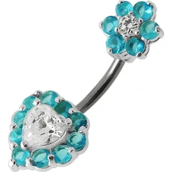 Piercing Šperky4U Stříbrný piercing do pupíku - BP01105-Q