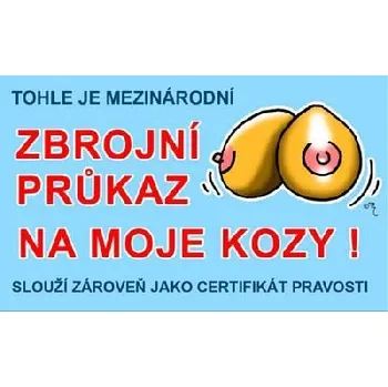 Vtipné přání - Zbrojní průkaz