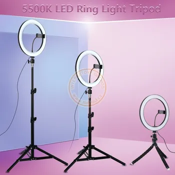 Fotoateliérová technika 10" kruhové ring light LED světlo na líčení, instagram videa, focení
