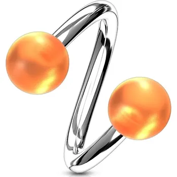 Piercing Šperky4U Piercing spirála s a kuličkami - SP01031-O