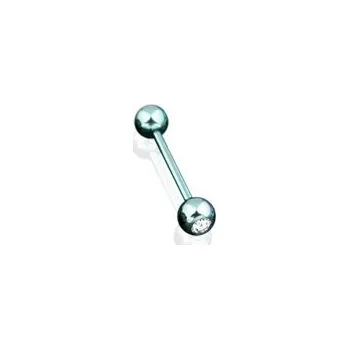 Piercing Šperky4U Piercing do jazyka se zirkonem - PJ01068-LB