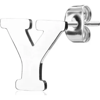 Šperk Šperky4U Ocelová náušnice 1ks - iniciála - OPN1700-Y