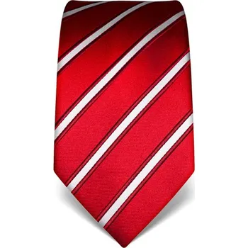 Kravata Červená kravata Vincenzo Boretti 22005 - bílý proužek