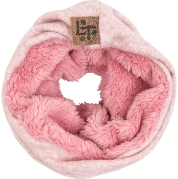 Nákrčník růžový svetrovinový nákrčník podšitý chlupem