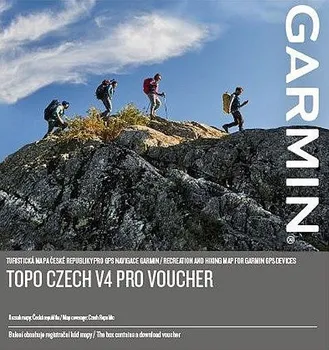 Mapový podklad pro GPS navigaci Garmin Topo Czech V4 Pro
