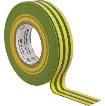 Lepicí páska 3M Temflex 1500 Elektroizolační páska, 19 mm x 20 m, zeleno-žlutý