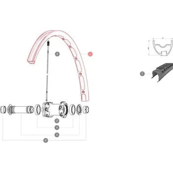 Mavic KIT FRONT RIM CROSSMAX XL 2015 26'