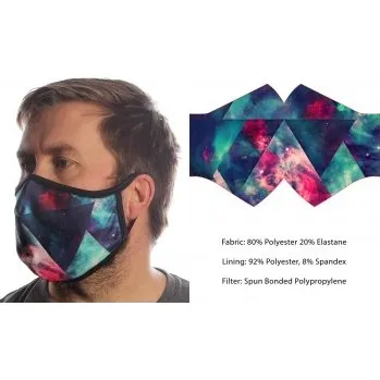 Pánské tričko Rouška Wild Bangarang - Cosmic Space Velikost: M