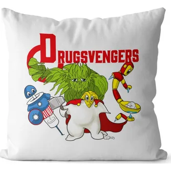 Dekorativní polštářek Polštář Drugsvengers (Velikost: 40 x 40 cm)