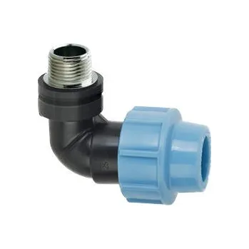 Vodovodní potrubí PE koleno s vnějším mosazným závitem DN50 x 6/4"