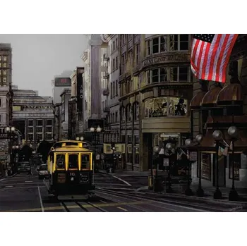 prostírání Korkové prostírání Tramvaj v L.A. střední /29*21,5 cm/ - 4 ks