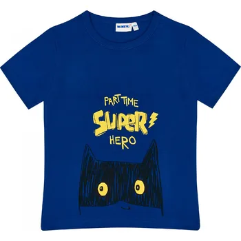 Chlapecké tričko Chlapecké triko Winkiki - WKB 91324, tmavě modrá Barva: Modrá, Velikost: 98