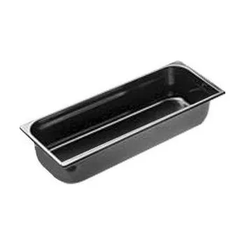 Gastronádoba nerezová plná GN 2/4 ucha zasouvací 530 x 162 mm, hloubka: 100 mm