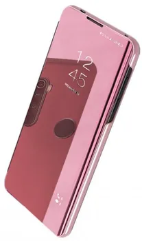 Pouzdro na mobilní telefon Beweare Clear View pro Xiaomi Redmi Note 9 růžové