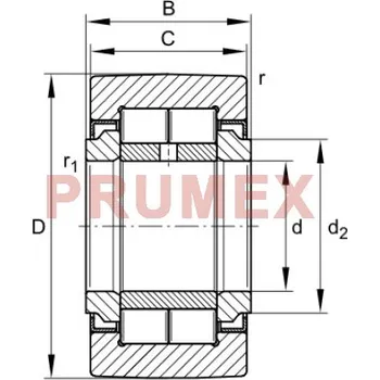 NTN NUTR 307 /3AS opěrná kladka