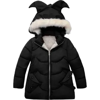 Dívčí bunda Dívčí zimní bunda liška Barva: Černá, Velikost: 3T