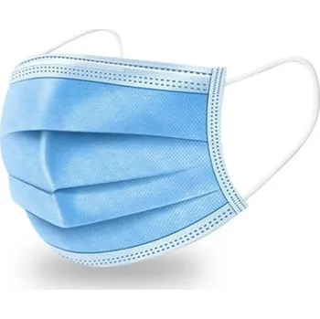 rouška Jednorázová třívrstvá rouška / roušky levně - modrá - 10 ks