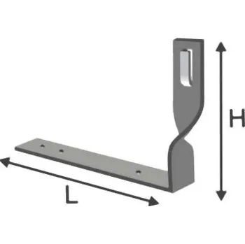 Podpěra vedení na střechy kroucená 40cm d6/8