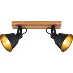 Globo 15466S-2 | GÜNTHER bodové svítidlo | 2x E27 | černá | Š: 38 cm |