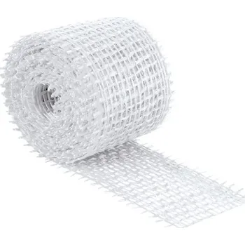 Jutový dekorační pásek bílý 3m/4cm