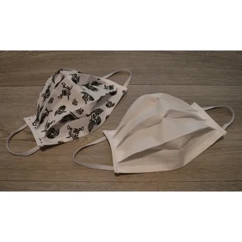 Šatoli.cz Jednovrstvá bavlněná rouška na gumičku 2 ks