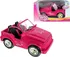 Doplněk pro panenku LAMPS Jeep auto pro panenky Barbie růžové