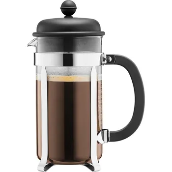 Příprava kávy Kávovar French press CAFFETTIERA 1 l černý - Bodum (Kávovar stlačovací CAFFETTIERA černý 1l - Bodum)