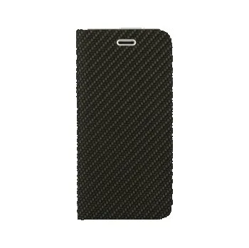 Pouzdro Vennus Book CARBON s kovovým rámem Samsung A41 černá 52270032