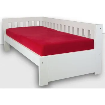 Postel Krajča Jednolůžková postel z masivu Katy 100 x 200 cm Povrchová úprava dřeva: Bezbarvý lak PUR, Druh dřeva: Jasan