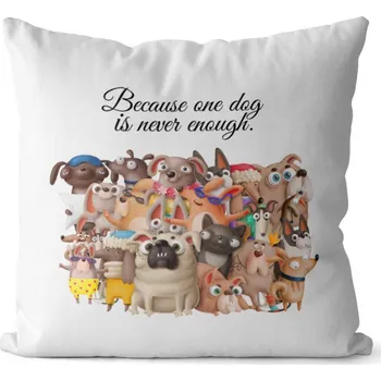 Dekorativní polštářek Polštář One dog (Velikost: 40 x 40 cm)