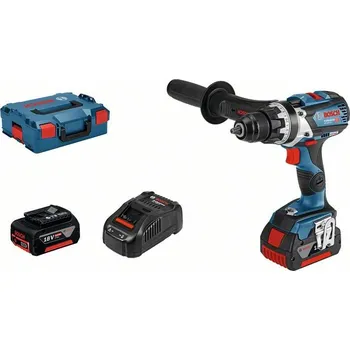 Vrtačka BOSCH GSR 06019G0100 2x 5 Ah + rukojeť + vložka na nářadí