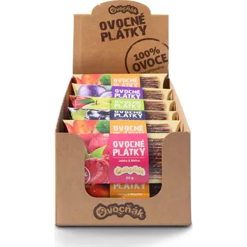 Sušené ovoce Ovocňák Ovocné plátky mix 5-ti chutí 20 x 20 g