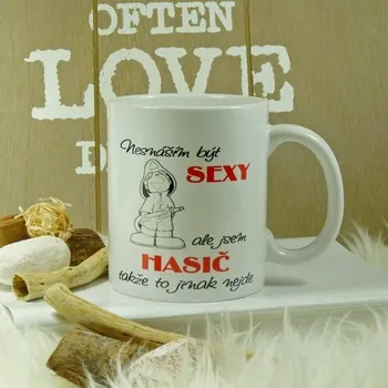 Hrnek sexy hasič
