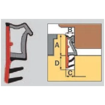 Těsnění do okna a dveří MACO L 3000 Těsnící profil do eurooken TPE dvoukomponentní (pěnový) rustikalní hnědá