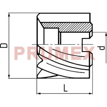 Fréza Fréza válcová čelní polohrubozubá, F620275, 80x45 mm