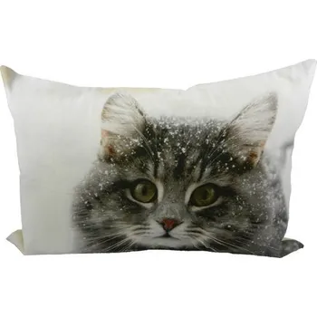 Dekorativní polštářek Bavlněný polštářek Kočička 35x50 cm - 50*10*35cm