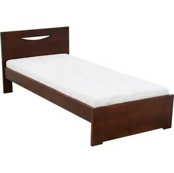 Postel Krajča Jednolůžková postel z masivu Adel 100 x 220 cm Povrchová úprava dřeva: Bez nátěru, Druh dřeva: Smrk