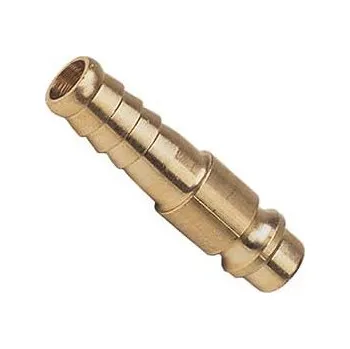 Lepící sada Hadicová rychlospojka mosazná, ∅ hadice 10 mm - samec (Pneumatická rychlospojka mosazná, ∅ hadice108 mm - samec, určená pro připojení na tlakový rozvod vzduchu.)