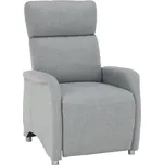 Ergonomické polohovací křeslo FOREST, šedá látka, 150 kg nosnost