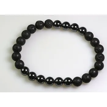 Náramek Náramek láva, hematit