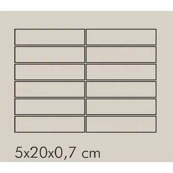 Dlažba IN Rosa Rete RAL 0408010 - dlaždice mozaika 5x20 růžová matná 011SM282